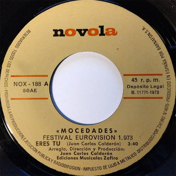Mocedades - Eres Tú (7") - Discogs image 3