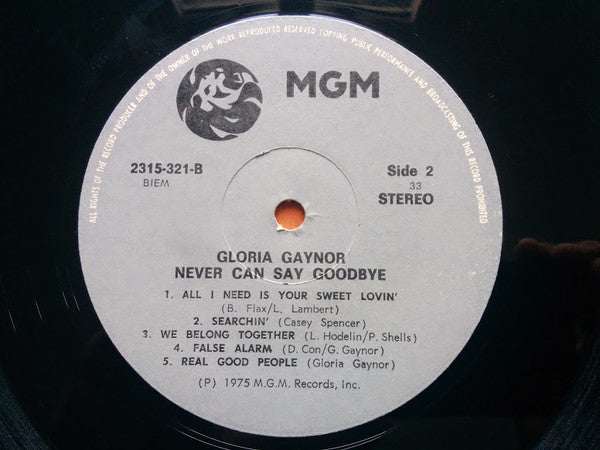Gloria Gaynor - Never Can Say Goodbye (LP) - Discogs image 5