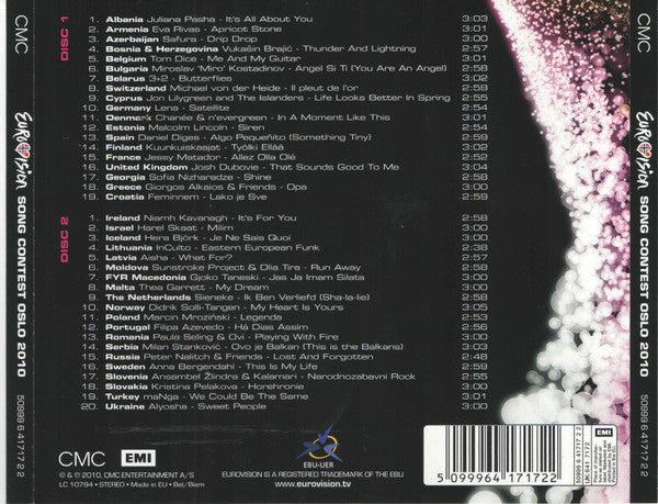 Various - Eurovision Song Contest Oslo 2010 - Share The Moment (2xCD) - Discogs image 3