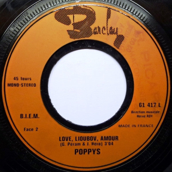 Poppys - Non, Non, Rien N'a Changé / Love, Lioubov, Amour (7") - Discogs image 4