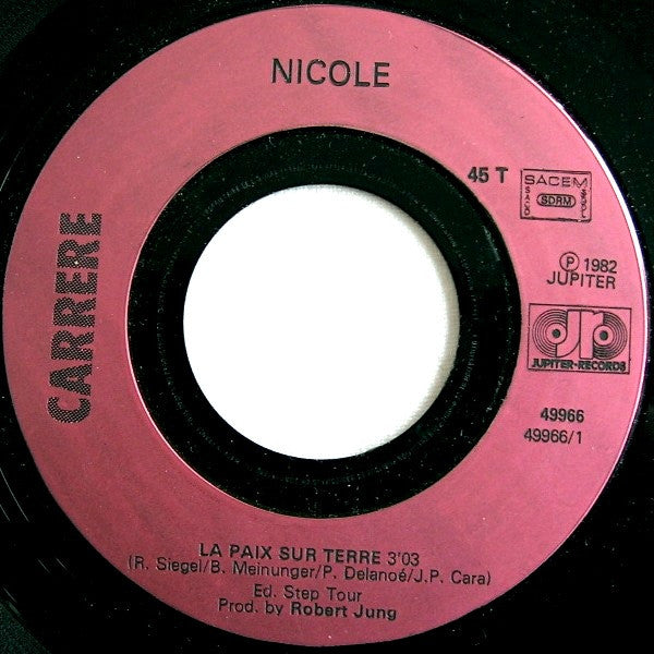 Nicole (2) - La Paix Sur Terre (7") - Discogs image 3