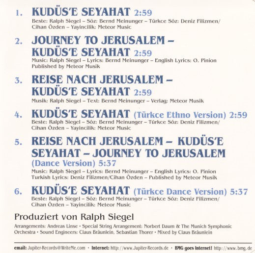Sürpriz - Reise Nach Jerusalem · Kudüs’e Seyahat · Journey To Jerusalem (CD) - Discogs image 3