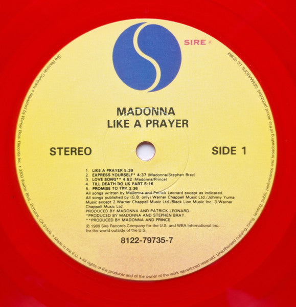 Madonna - Like A Prayer (LP) - Discogs image 3