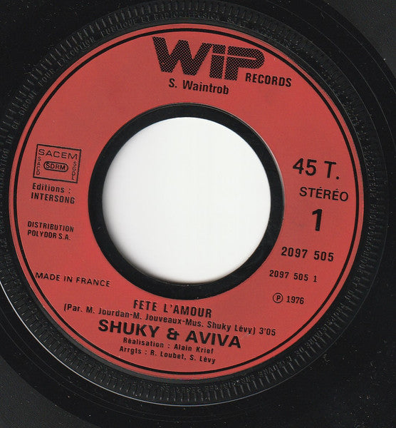 Shuky & Aviva - Fête L'amour (7") - Discogs image 3