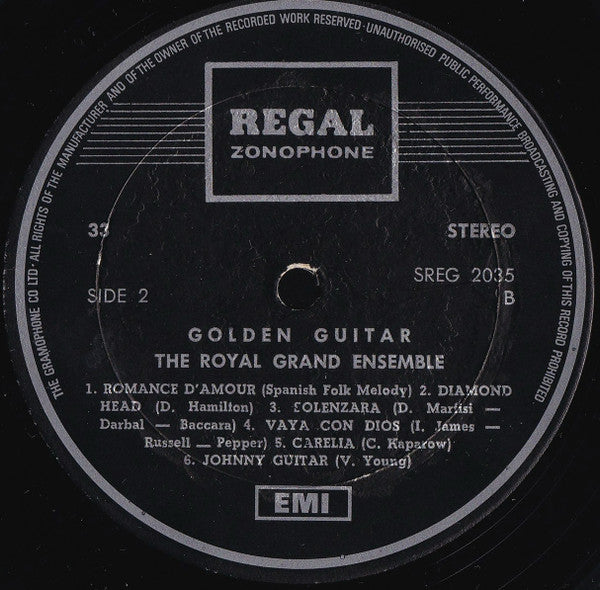 Royal Guitar Ensemble, The - Golden Guitar (LP) - Discogs image 5