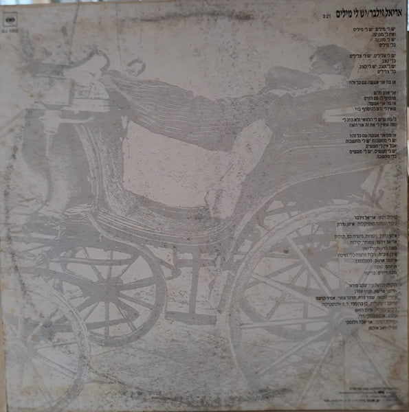 Ariel Zilber - יש לי מילים (12") - Discogs image 2