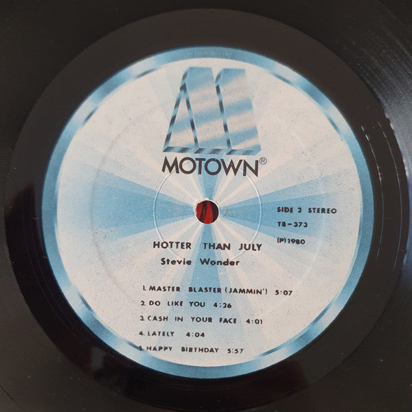 Stevie Wonder - Hotter Than July (LP) - Discogs image 4