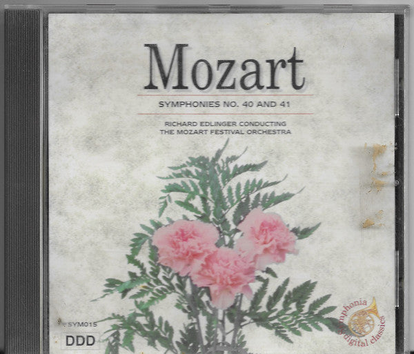 Wolfgang Amadeus Mozart - Richard Edlinger Conducting Mozart Festival Orchestra (2) - Symphonies No. 40 And 41 (CD)