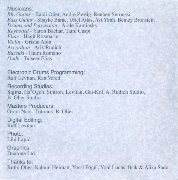 Baldi Olier - Mediterranian (Collection) (CD) - Discogs image 3