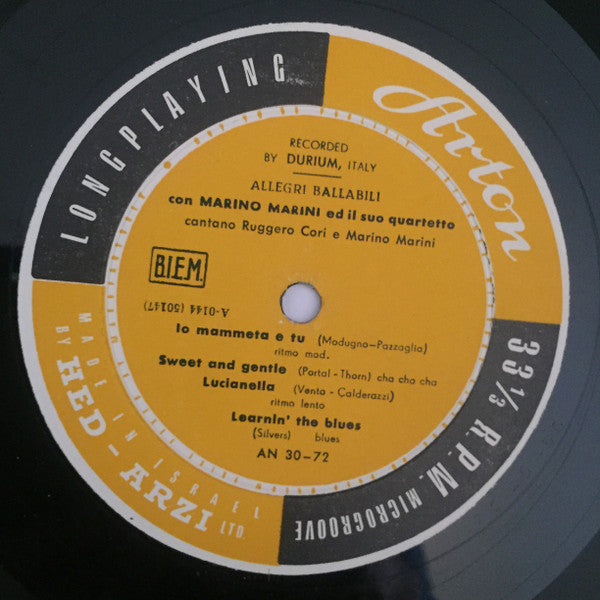 Marino Marini Ed Il Suo Quartetto - Let Us Dance (LP) - Discogs image 3