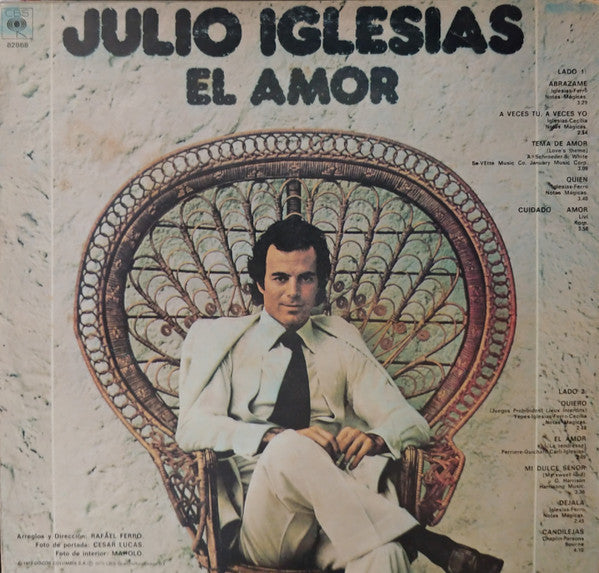 Julio Iglesias - El Amor (LP) - Discogs image 2