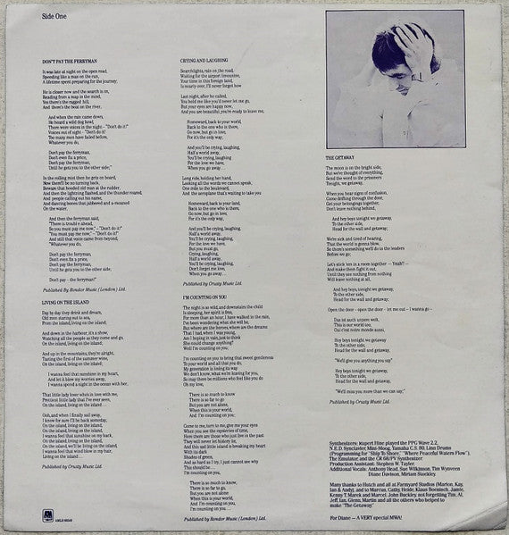 Chris de Burgh - The Getaway (LP) - Discogs image 6