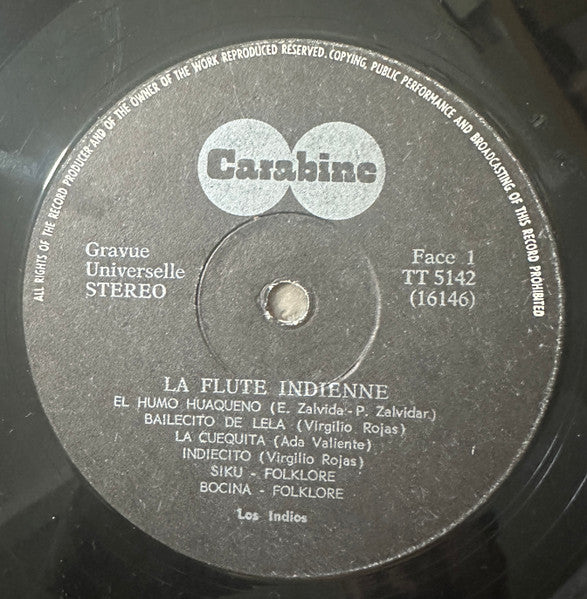 Los Indios, Grupo El Condor Pasa - La Flute Indienne (LP) - Discogs image 3