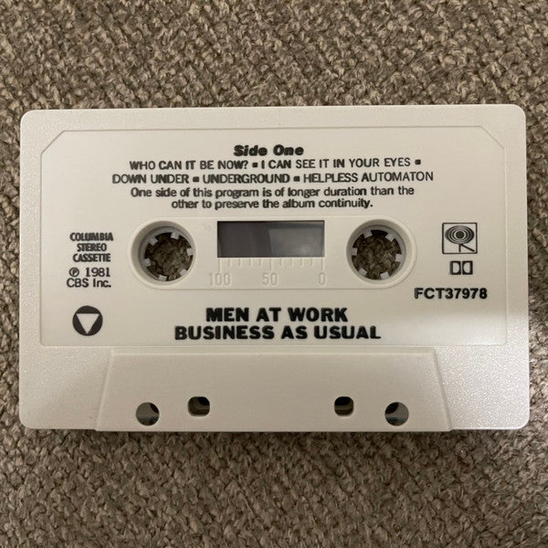 Men At Work - Business As Usual (Cassette) - Discogs image 2