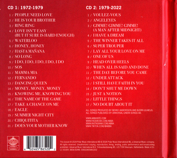 ABBA - The Singles (The First Fifty Years) (2xCD) - Discogs image 2