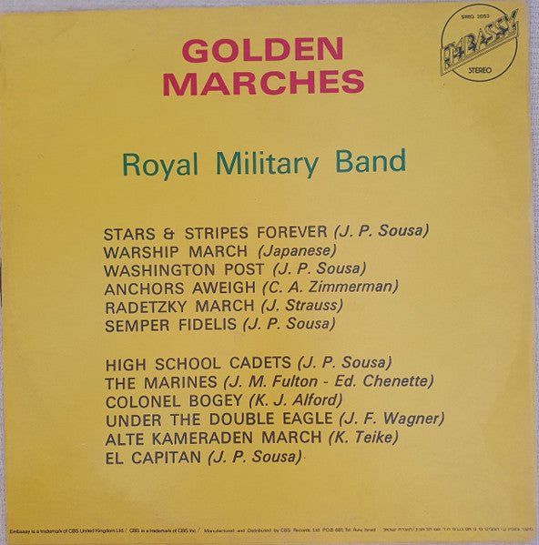 Royal Military Band - Golden Marches (LP) - Discogs image 2