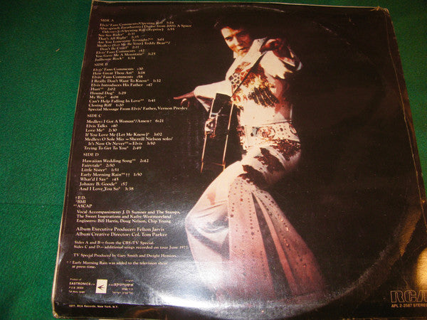Elvis Presley - Elvis In Concert (2xLP) - Discogs image 2