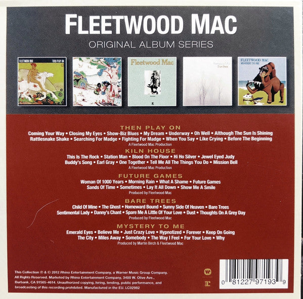 Fleetwood Mac - Original Album Series (CD) - Discogs image 2
