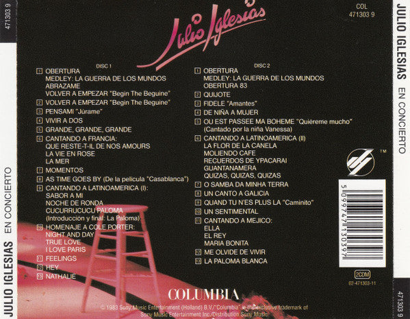 Julio Iglesias - En Concierto (2xCD) - Discogs image 2