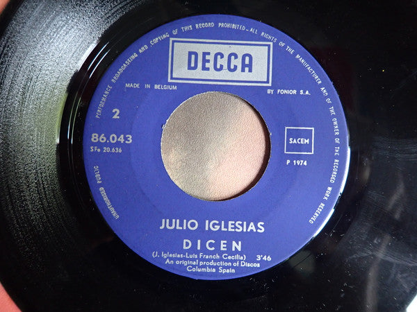 Julio Iglesias - Manuela (7") - Discogs image 4
