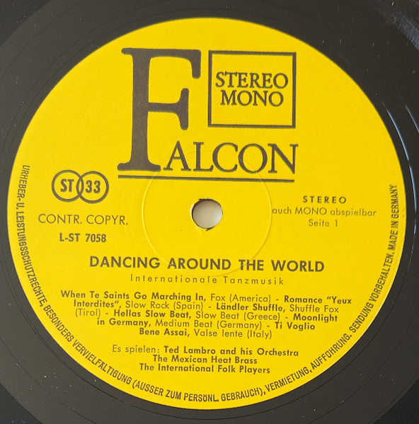 Ted Lambro And His Orchestra, Mexican Heat Brass, The, International Folk Players, The - Dancing Around The World (Tanzmusik Internationale) (LP) - Discogs image 3