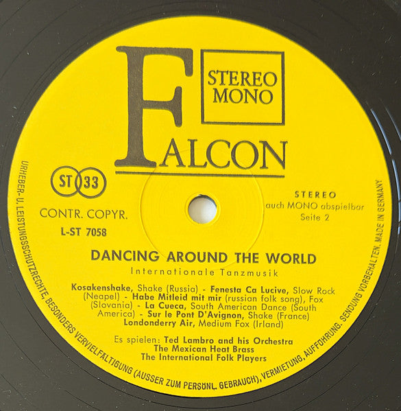 Ted Lambro And His Orchestra, Mexican Heat Brass, The, International Folk Players, The - Dancing Around The World (Tanzmusik Internationale) (LP) - Discogs image 4