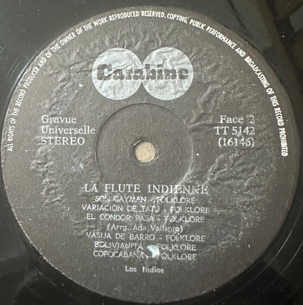 Los Indios, Grupo El Condor Pasa - La Flute Indienne (LP) - Discogs image 4