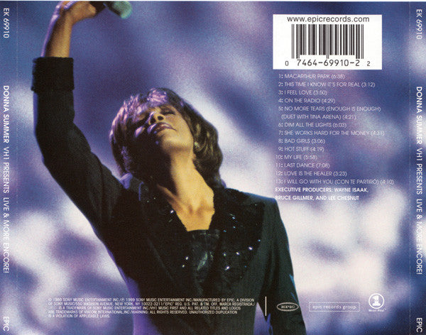 Donna Summer - VH1 Presents Live & More Encore! (CD) - Discogs image 3