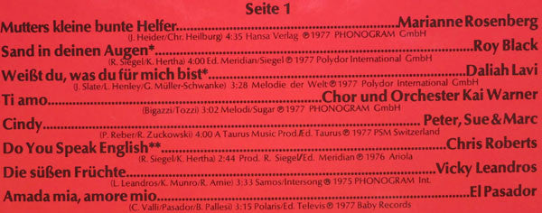 Various - Unsere Stars Mit Ihren Hits (LP) - Discogs image 5