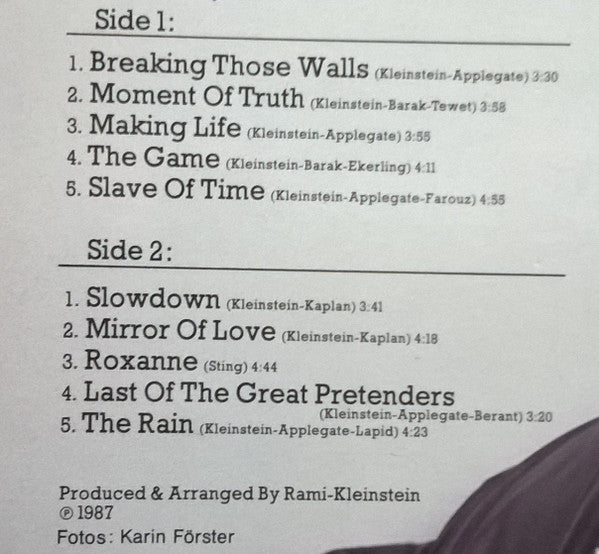 Rita (2) - Breaking Those Walls (LP) - Discogs image 7