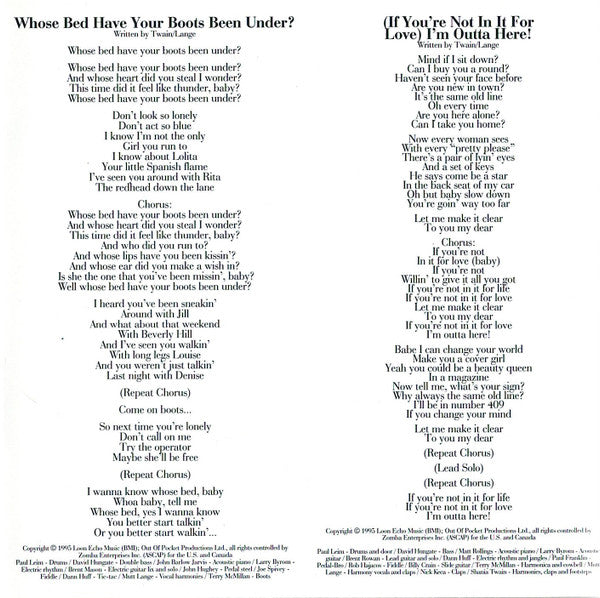 Shania Twain - The Woman In Me (CD) - Discogs image 6