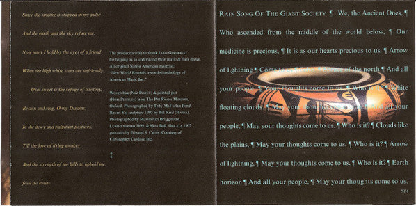 Sacred Spirit - Chants And Dances Of The Native Americans (CD) - Discogs image 5