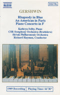 George Gershwin - Kathryn Selby, Slovak Radio Symphony Orchestra, Slovak Philharmonic Orchestra, Richard Hayman - Rhapsody In Blue • An American In Paris • Piano Concerto (Cassette)