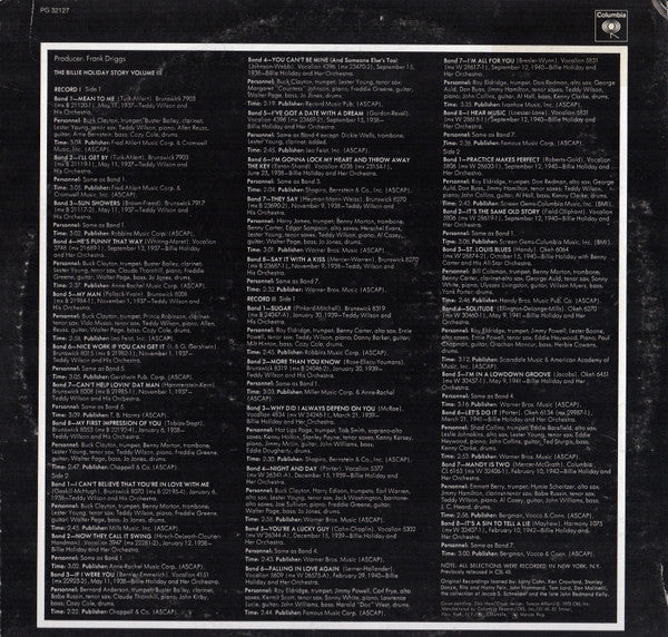 Billie Holiday - The Billie Holiday Story Volume III (2xLP) - Discogs image 4
