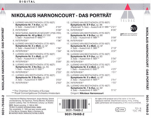Nikolaus Harnoncourt - Das Porträt (CD) - Discogs image 3