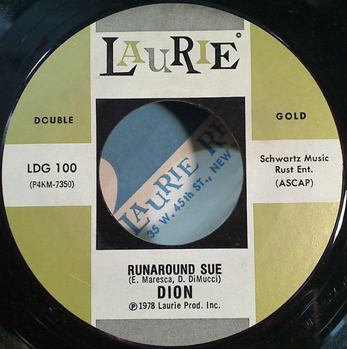 Dion (3) / Dion & The Belmonts - Runaround Sue / I Wonder Why (7")