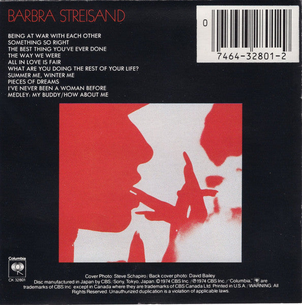 Barbra Streisand - The Way We Were (CD) - Discogs image 5