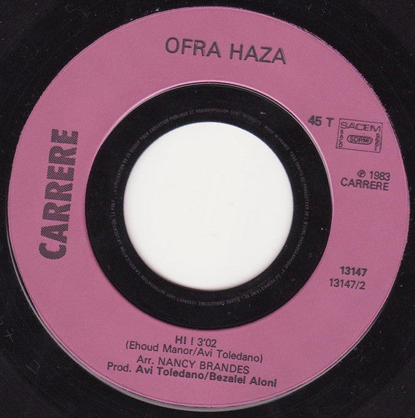 Ofra Haza - Va, Va, Va... / Hi! (7") - Discogs image 4