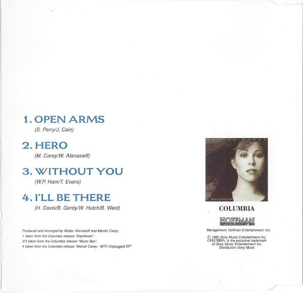 Mariah Carey - Open Arms (CD) - Discogs image 2