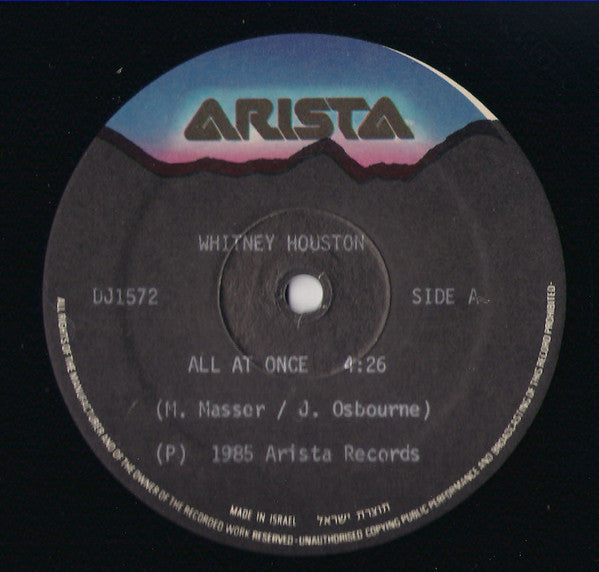 Whitney Houston - All At Once (12") - Discogs image 3