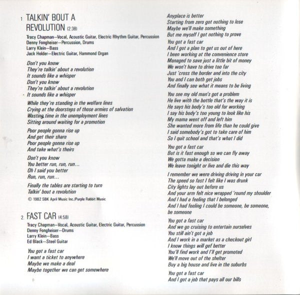 Tracy Chapman - Discogs image 5