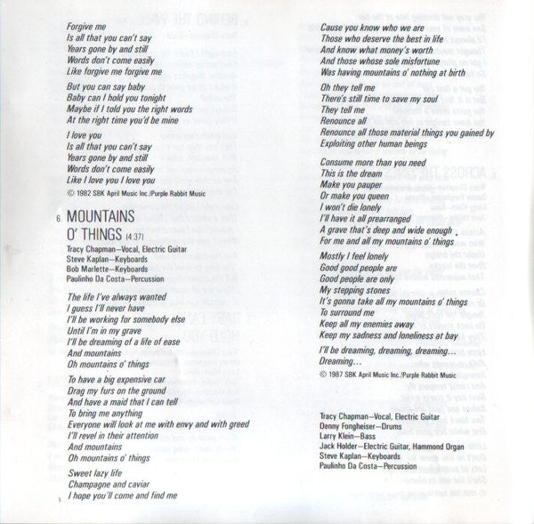 Tracy Chapman - Discogs image 7