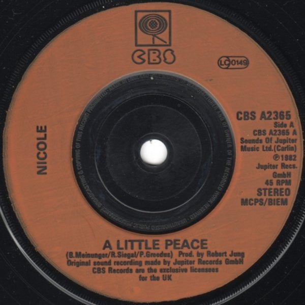 Nicole (2) - A Little Peace (7") - Discogs image 3