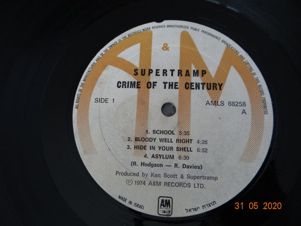 Supertramp - Crime Of The Century (LP) - Discogs image 5