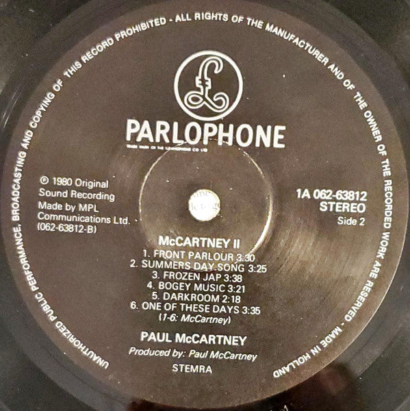 Paul McCartney - McCartney II (LP) - Discogs image 6