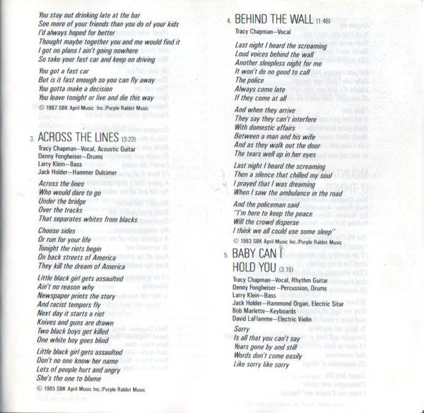 Tracy Chapman - Discogs image 6