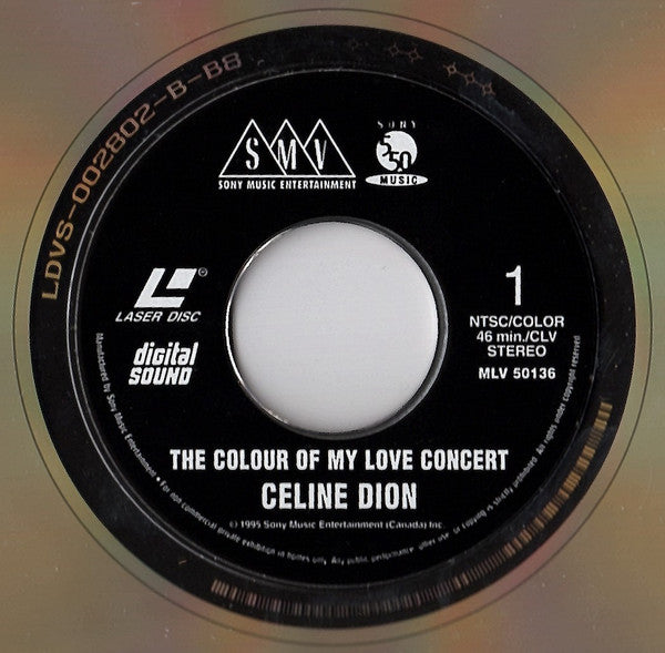 Céline Dion - The Colour Of My Love Concert (12") - Discogs image 3