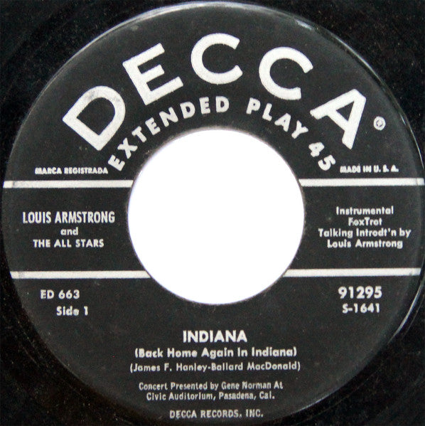 Louis Armstrong And His All-Stars - Satchmo At Pasadena (Vol. 1) (2x7") - Discogs image 4