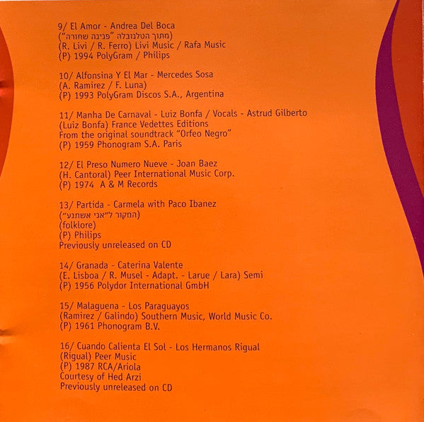 Various - Amor נוסטלגיה לטינית (CD) - Discogs image 5