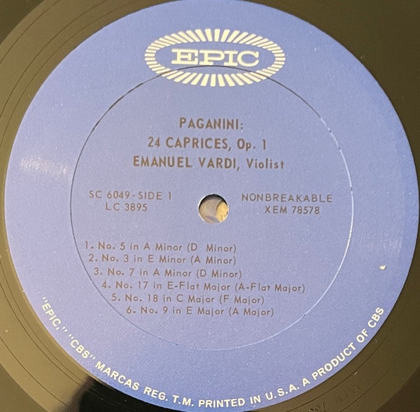 Niccolò Paganini, Emanuel Vardi - The 24 Caprices (2xLP) - Discogs image 3